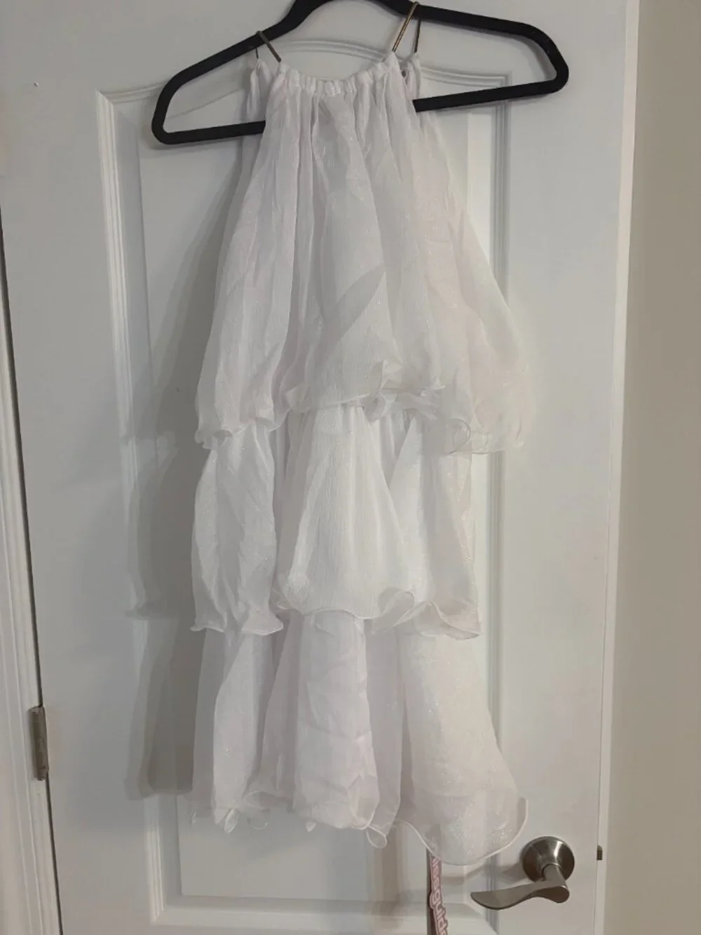 MISSGUIDED Elegant Tiered Ruffle Sleeveless Mini Dresses
